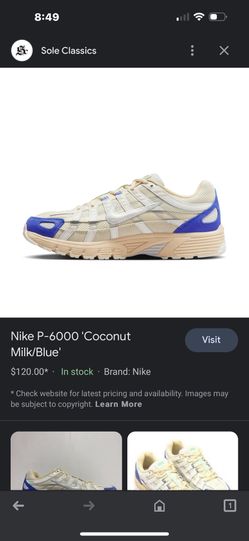 Nike P-6000 'Coconut Milk/Blue'