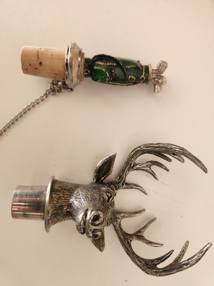 Two very unique bottle stoppers for the sportsman