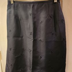 Black Silk Skirt