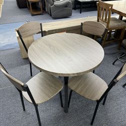 New Round Dining Table❣️ Financing Available, $39 Down, New In Box,