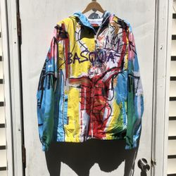 BASQUIAT X MEMBERS ONLY LIGHTWEIGHT WINDBREAKER 