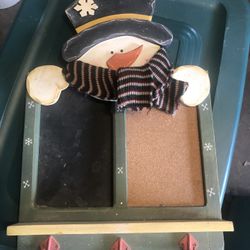 Christmas Snowman Cork & Cork Board Wall Decoration