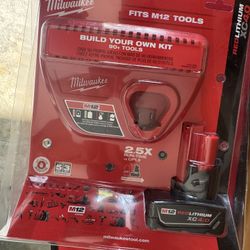 Milwaukee M12 REDLITHIUM XC 4.0 Battery & Charger Starter Kit – Brand New Sealed