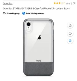 New OtterBox Statement Series Case for iPhone XR - Lucent Black (Clear/Black