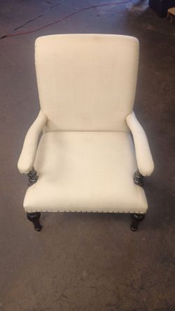 Upholstered Armchair with Nailhead Trim