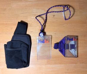 Fedex ID holders and holster