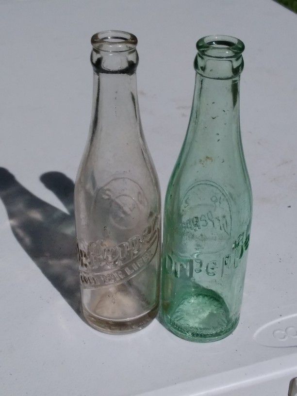 Antique Dr Pepper Bottles $10