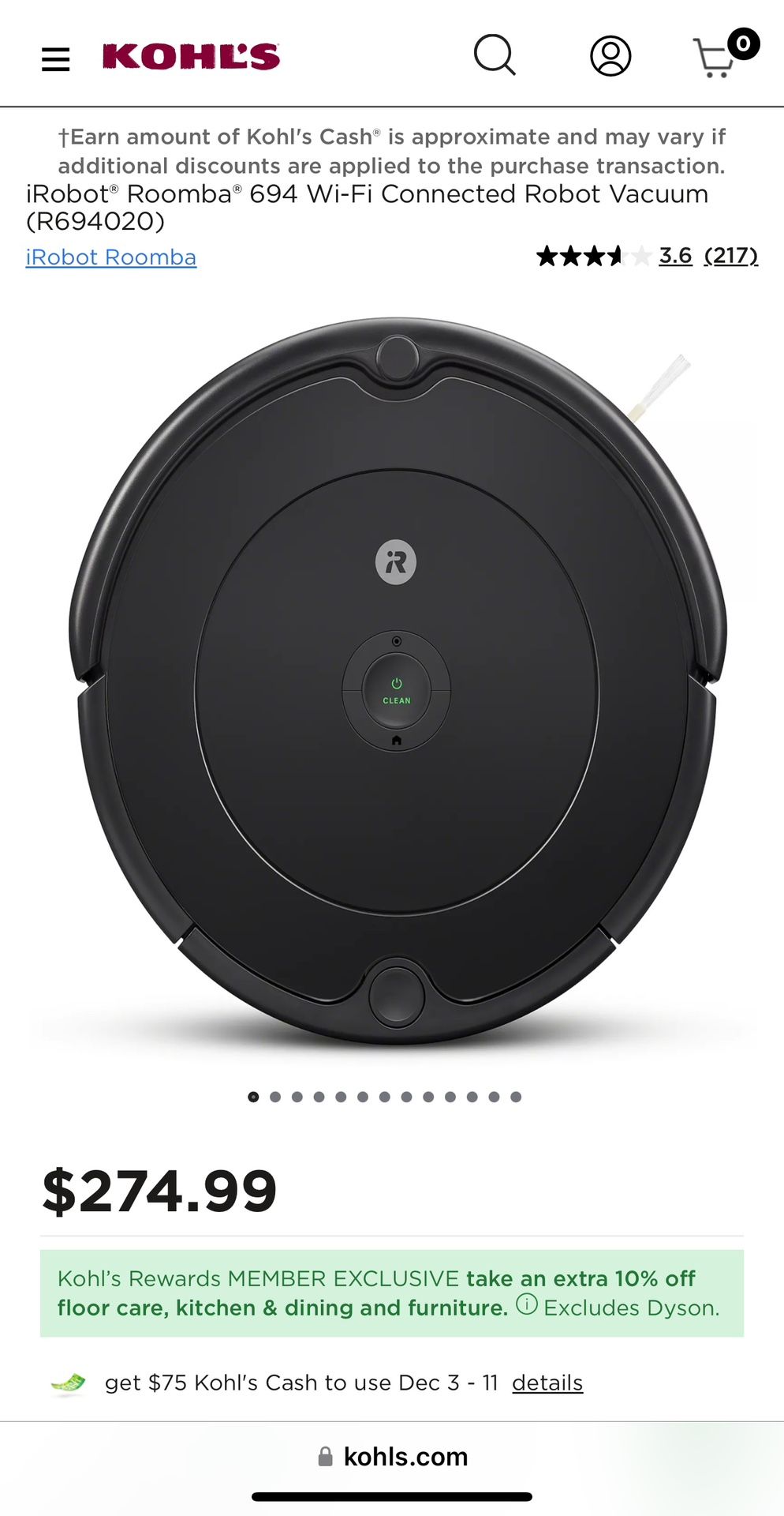I Robot Roomba 694