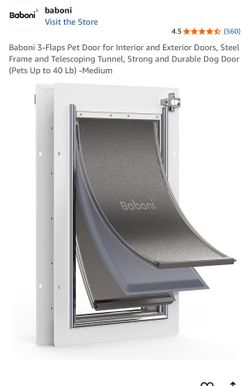 NEW Pet Door for Interior and Exterior Doors