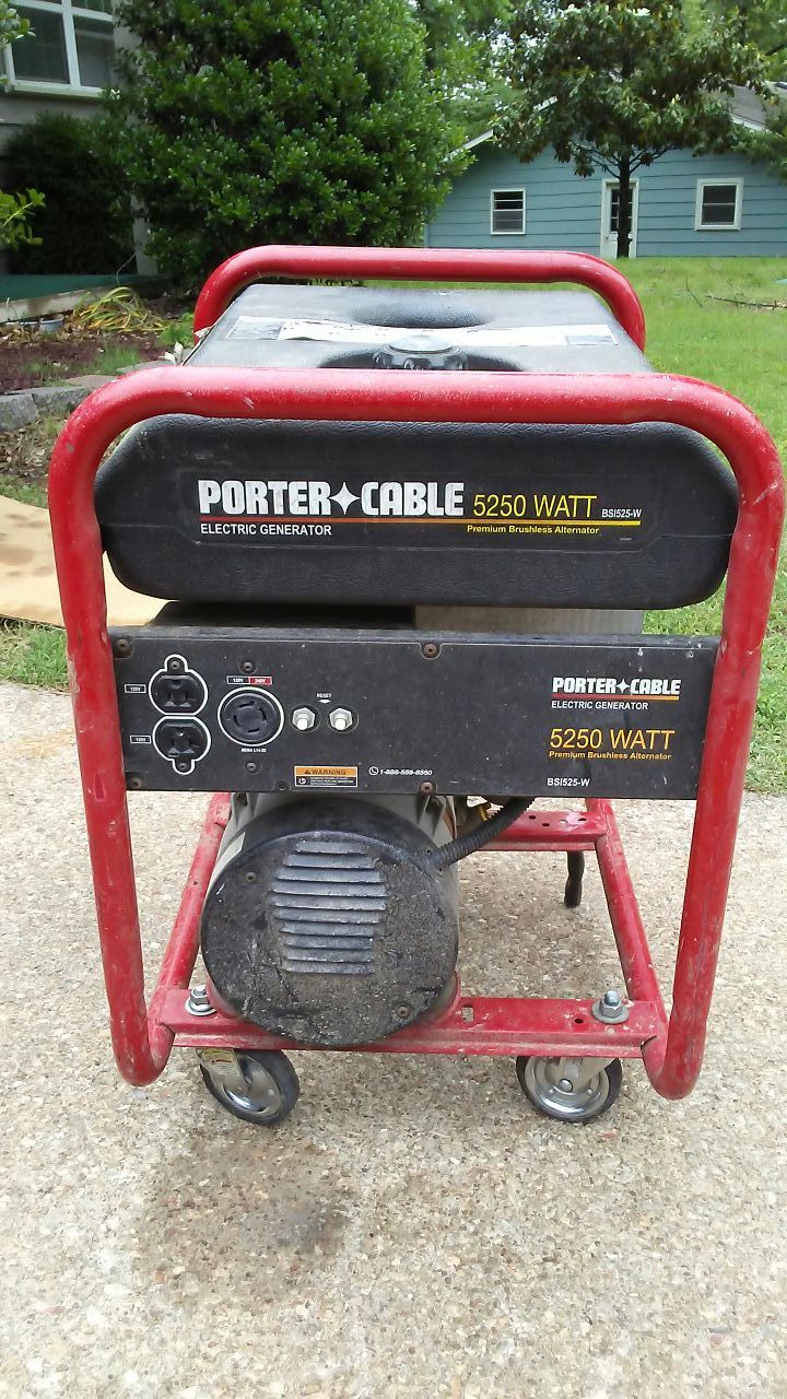 Porter Cable generator needs work