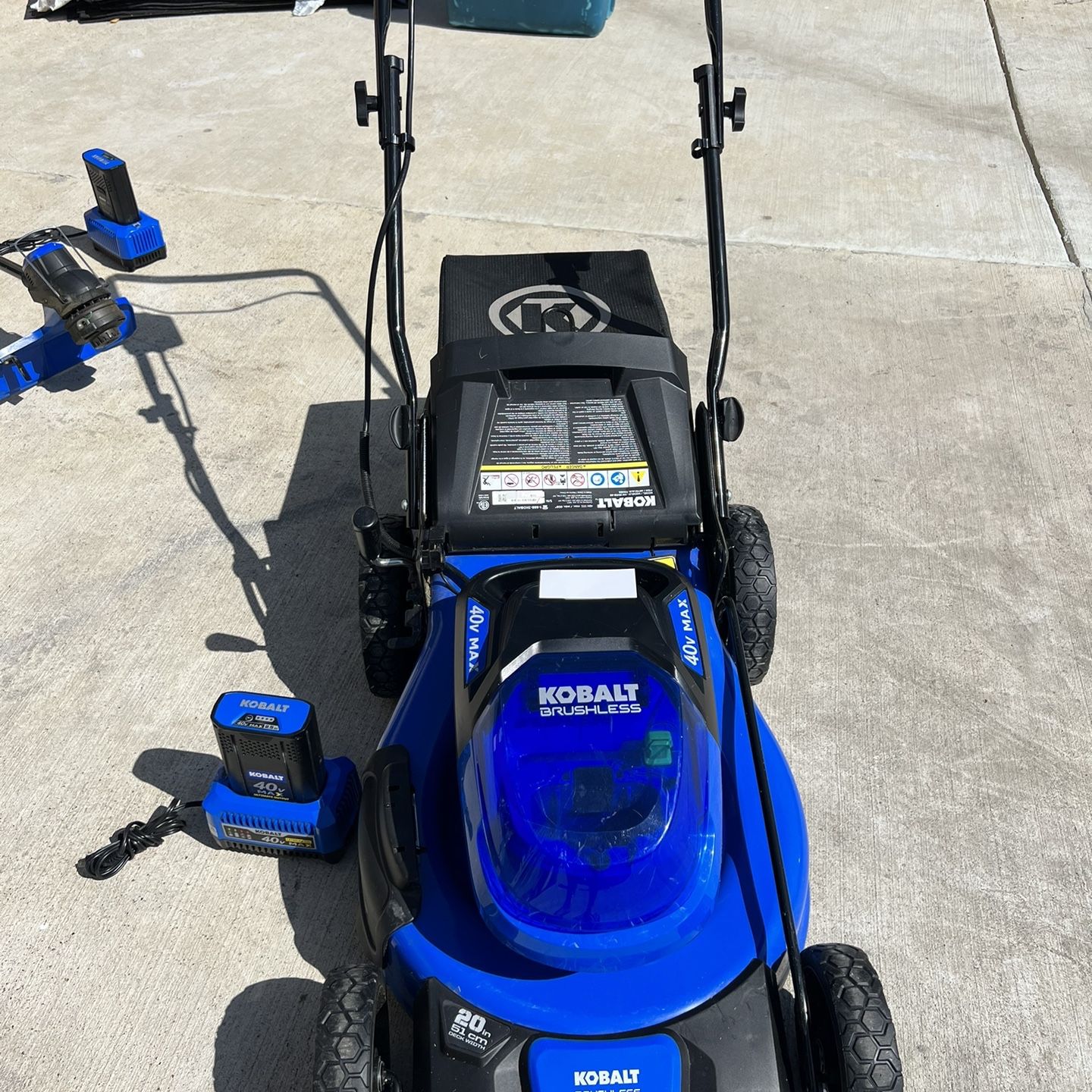 Kobalt 40v cheap brushless lawn mower