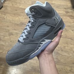 Jordan 5 wolf grey size 12.5