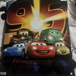 Disney Pixar Cars Lightning McQueen "95" light-up wall decor. 