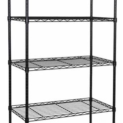 5 Tier Black Metal Shelf 