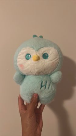 Cute blue penguin stuffed animal