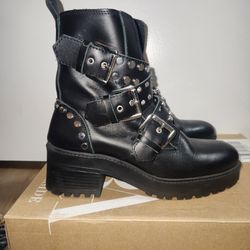 Black Studded Boots 