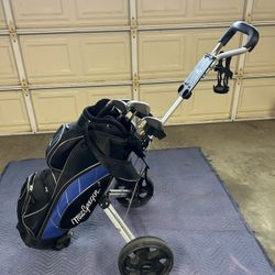 MacGregor Bag, Hulk Clubs and Cart