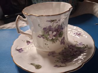 The Hammersley & Co. Victorian Violets teacup and saucer set
