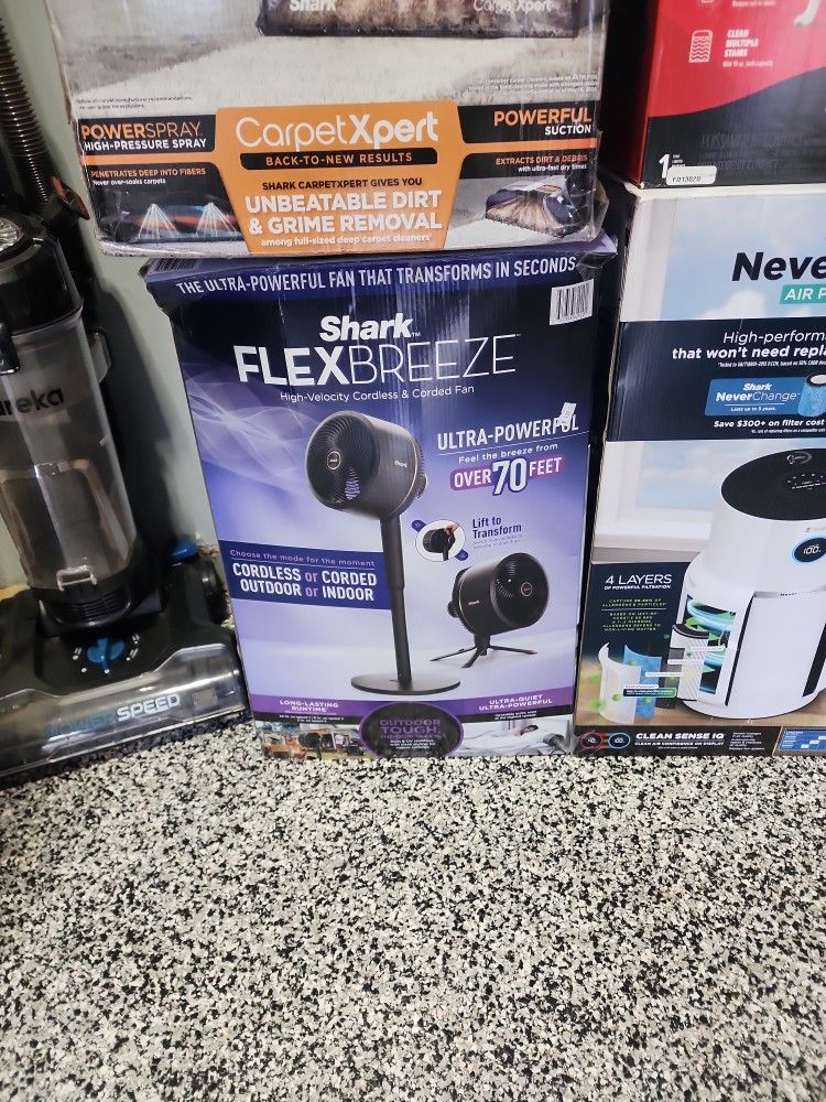 Shark FLEXBREEZE high Velocity Cordless & Corded Fan