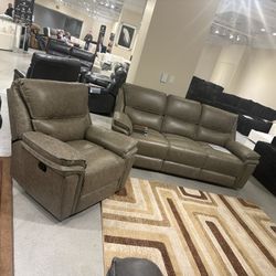 Leather Loveseats/sofa Chair/ Console/sofa Sets 