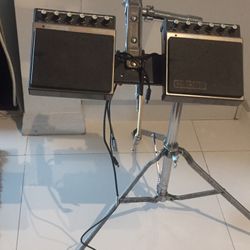 2 Dr PAD Boss vintage Drums with Stand Dr pad Drum Cymbal Sound Machine Dj Set Samples