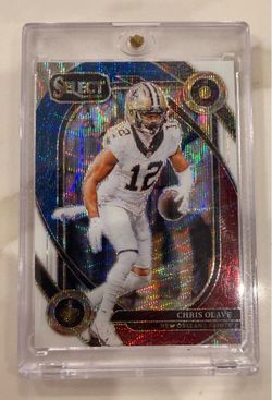2024 panini select football chris olave tri-color /149 Saints RC Rare