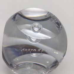 Crystal Paperweight By Kosta (numbered) VTG 1980