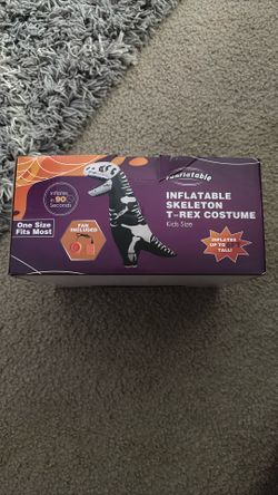 Inflatable Skelton T-Rex Costume
