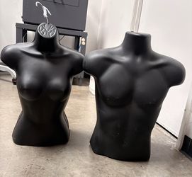 Torso mannequins 3 male and 3 female
