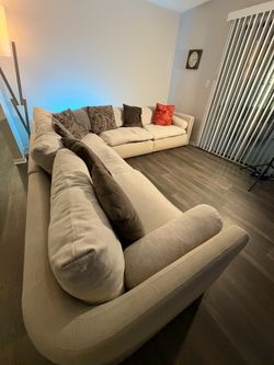 Large L-Shaped Modular Sectional Sofa