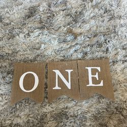 One Birthday Banner 