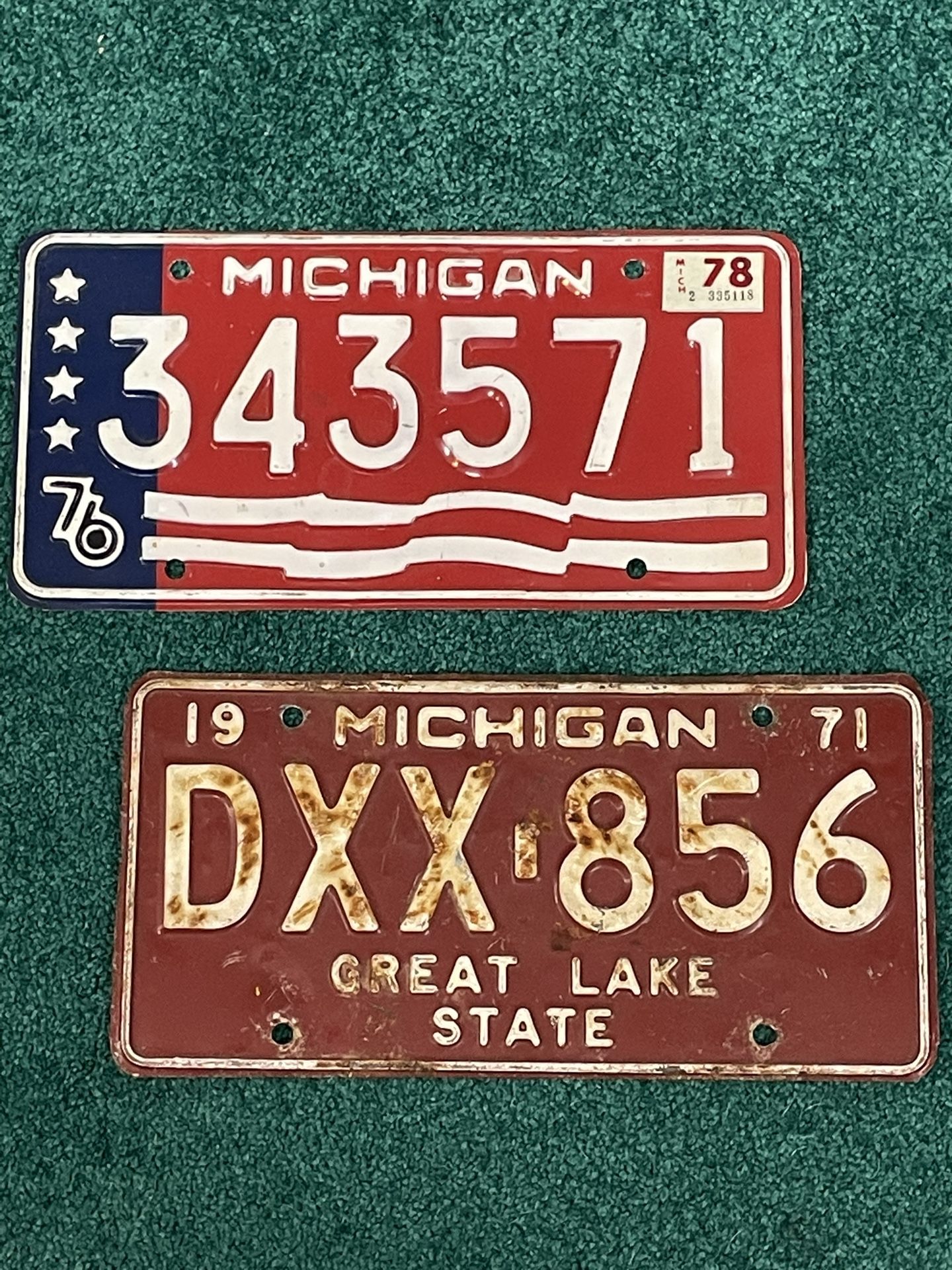 Old Michigan Plates
