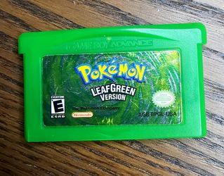 Pokemon Leaf Green Gameboy Advance Cartridge