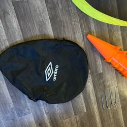 Mini Soccer Goal Nets, Carrying Case, 8 Cones 