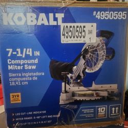 Kobalt 7-1/4" Compound Miter Saw #(contact info removed) - NEW IN BOX!