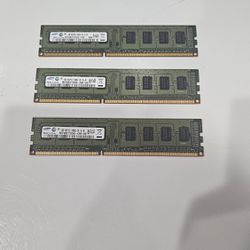 3x2 GB Sticks Of DDR3 RAM @ 1333MHz