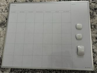 U Brands Magnetic Monthly Calendar Dry Erase Board (with Magnets)