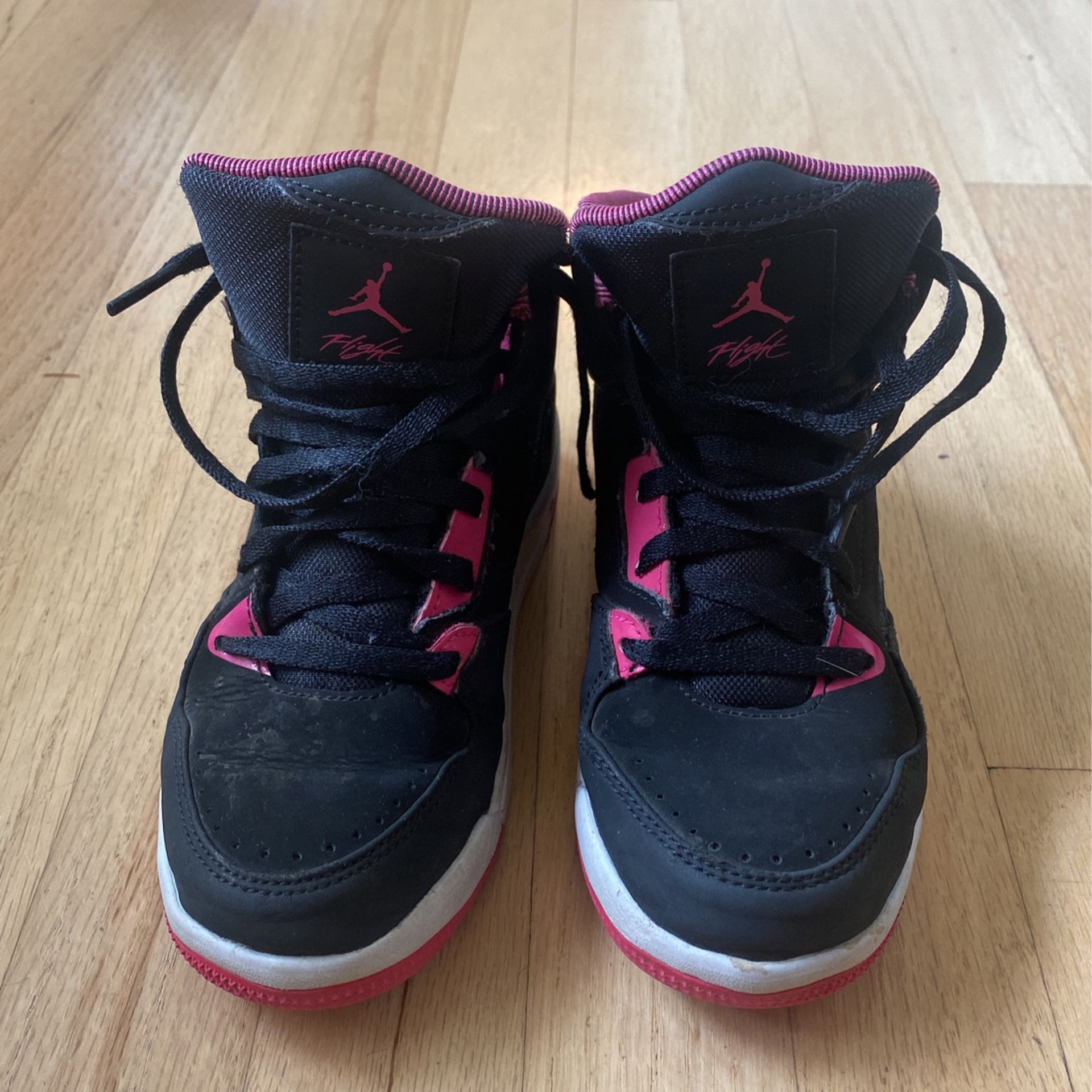 Girls Nike Air Jordan Flight Black/Pink Size 1