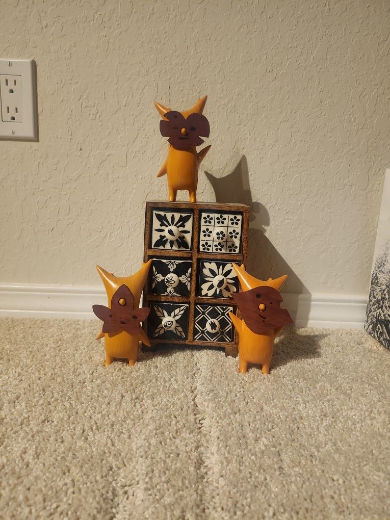 Cute Jewelry Box and Forest Sprites