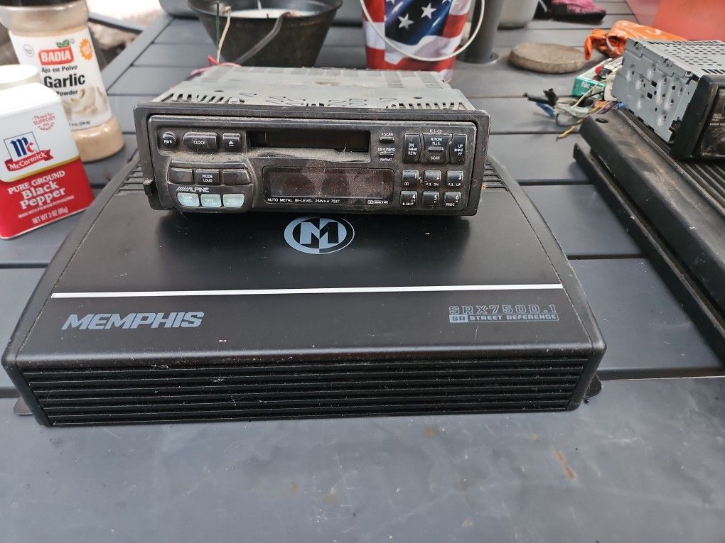 Alpine stereo system for the car and a Memphis. Now seven fifty