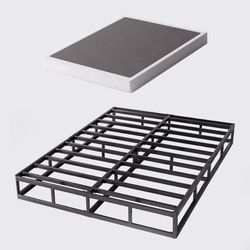 Queen Size 9 Inch Queen Heavy Duty Metal Box Spring, Mattress Foundation with Fa