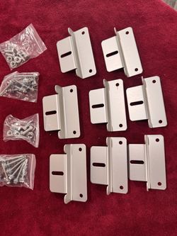 Solar Panel Mounting Z Bracket Support 2-SETS for Roof RV Boat 8 Pieces and bolts      A5)