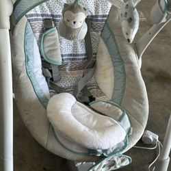 Ingenuity Baby Swing Blue Grey