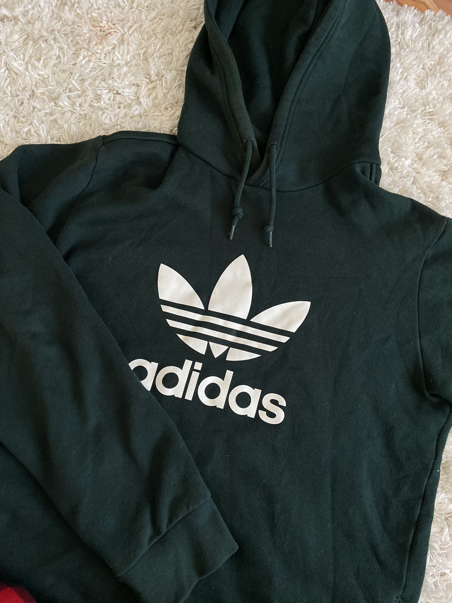 DARK GREEN ADIDAS HOODIE