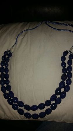 Real Blue Sapphire necklace new