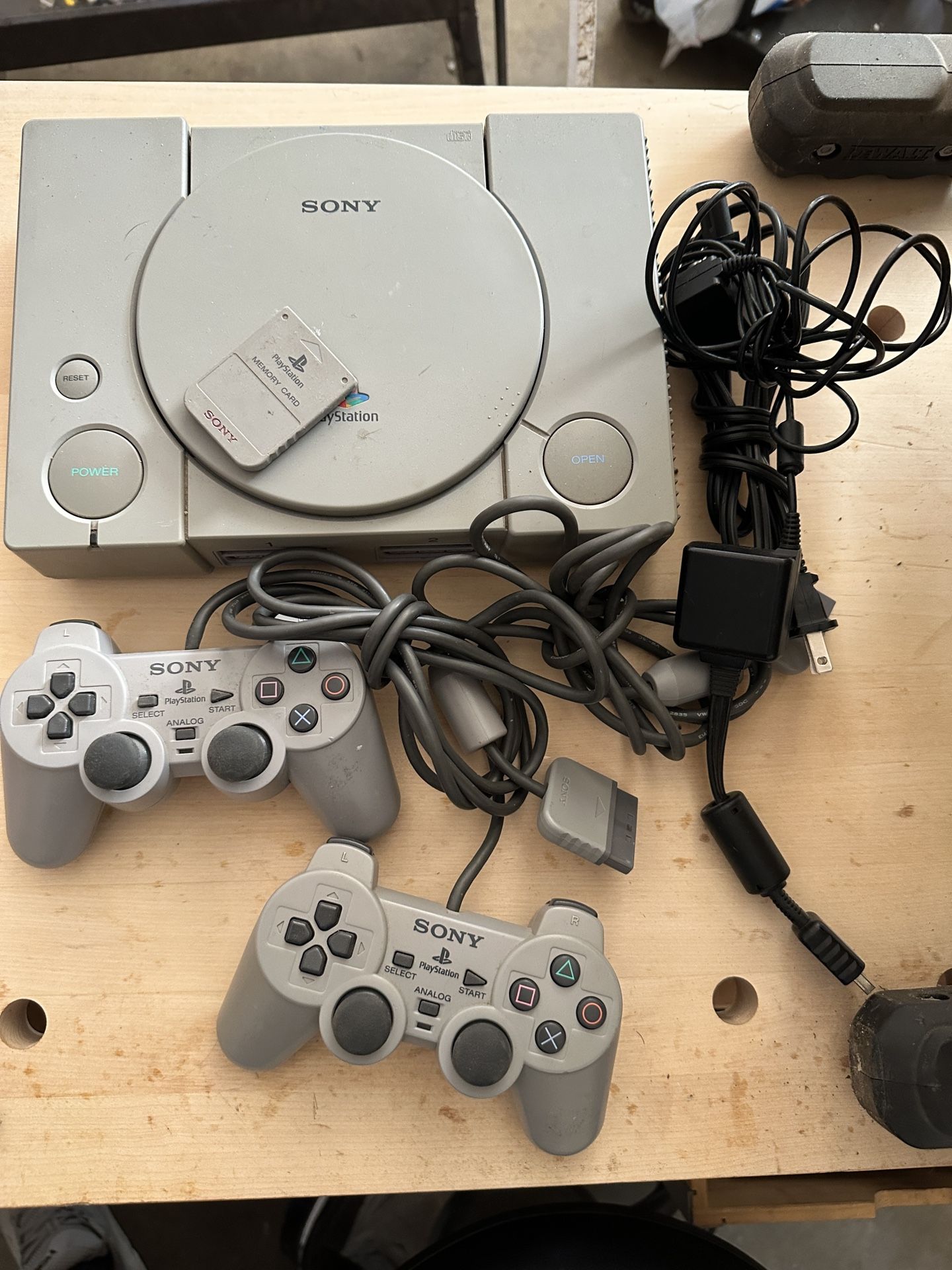 Sony PlayStation 1 Console W/ Dual Shock And Memory Card