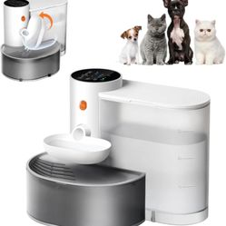 Smart Pet Water Fountain Rechargeable 105oz Capacity Pet Gravity Water Dispenser