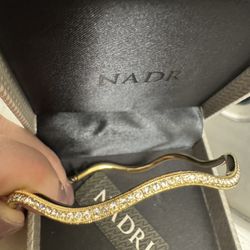Nadri Gold With CZ Bangle Bracelet