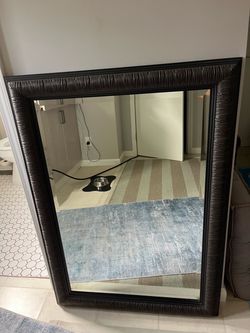 Large framed mirror