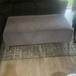 Gray ottoman